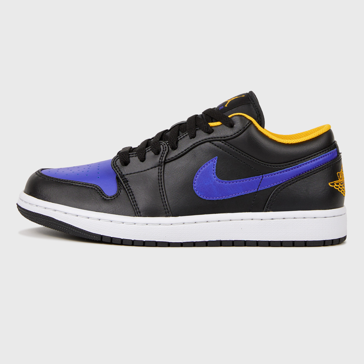 Кроссовки Air Jordan 1 Low 553558-075 — black/dark concord/taxi