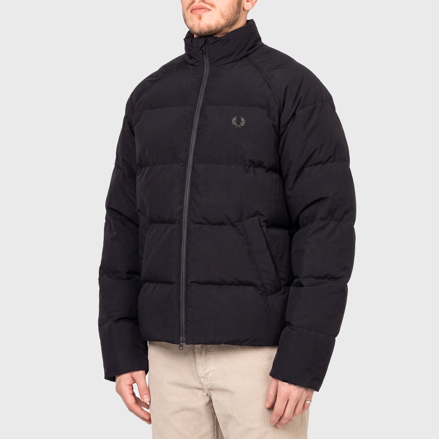 Куртка Fred Perry Raglan Padded Jacket, цвет черный