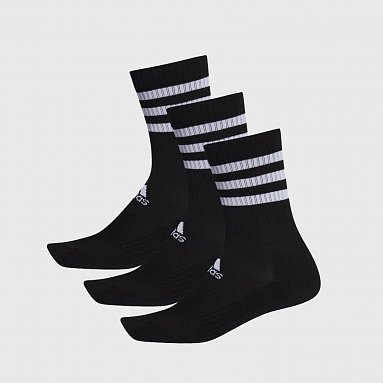 Носки Adidas 3 - Stripers Cushioned черный, артикул DZ9347
