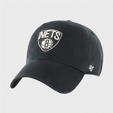 Бейсболка '47 Brand Clean Up Brooklyn Nets черный, артикул K-RGW15GWS-BKI