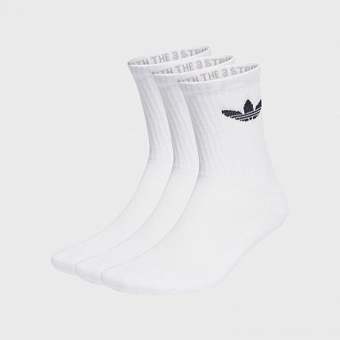 Носки adidas Originals Trefoil Crew Cushion белый, артикул IJ5616
