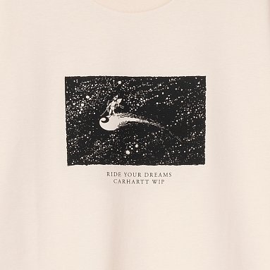 Футболка Carhartt Wip S/S Ride Your Dreams T-Shirt, цвет бежевый, артикул I036209.05.XX