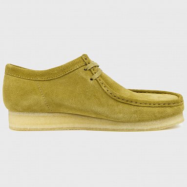 Ботинки Clarks Originals Wallabee, цвет зеленый, артикул 26173640