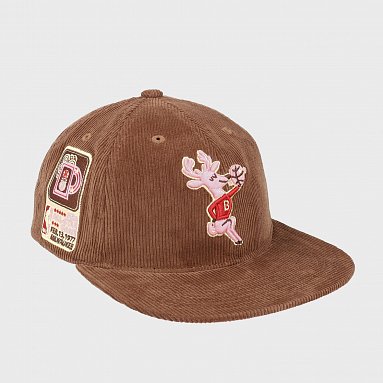 Бейсболка Mitchell & Ness Milwaukee Bucks Bsb Cord Deadstock Snapback, цвет коричневый, артикул 6MUSSH22050-MBUBROW