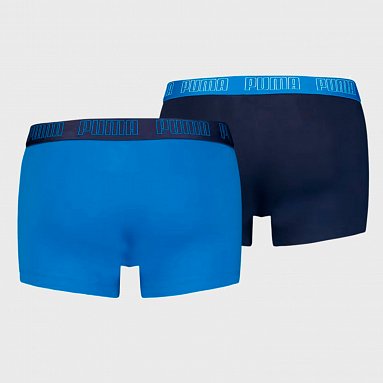 Комплект мужских трусов Puma Basic Trunk 2-Pack, цвет синий, артикул 935015-03