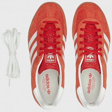 Кроссовки adidas Originals Gazelle Indoor W, цвет красный, артикул HQ8718