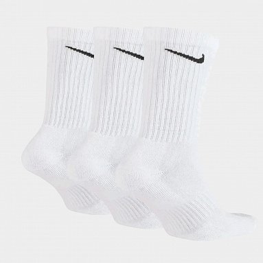 Носки Nike Everyday Cushion Crew, цвет белый, артикул SX7664-100