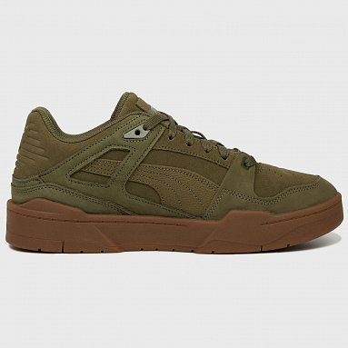 Кроссовки Puma Slipstream Suede, цвет зеленый, артикул 387547-03
