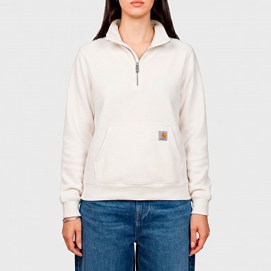 Толстовка Carhartt Half-Zip Sweatshirt белый, артикул 105657-W03