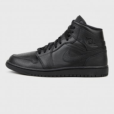 Кроссовки Air Jordan 1 Mid черный, артикул 554724-091