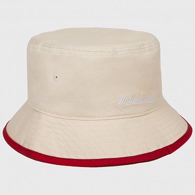 Панама Mitchell&Ness Off White Bucket Miami Heat, цвет бежевый, артикул BUCKSH21321-MHEOFWH