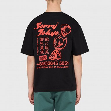 Футболка Edwin Sorry Tokyo Ts, цвет черный, артикул I036640.89.67