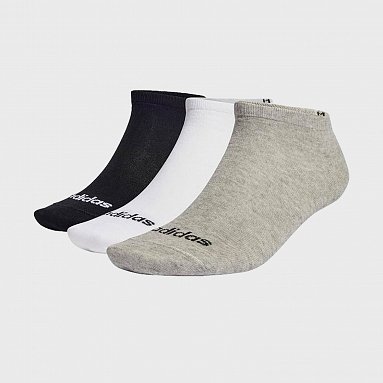 Носки Adidas Performance Thin Linear Low Cut Socks 3 Pairs мультиколор, артикул IC1300