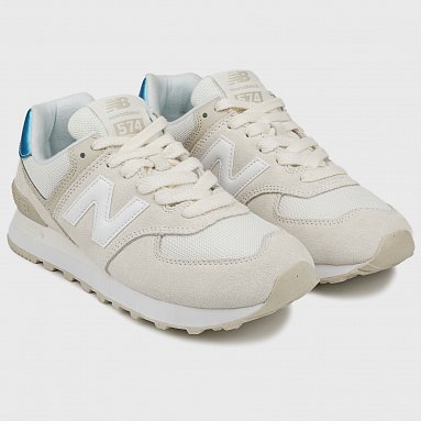 Кроссовки New Balance 574, цвет бежевый, артикул W57472M/B