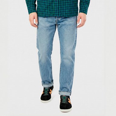 Мужские джинсы Edwin Regular Straight Kurabo Recycle Red Selvage Denim 14oz синий, артикул I034254.01.6L
