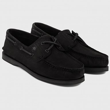 Мокасины Timberland 2 Eye Classic Boat, цвет черный, артикул TB0A4187W05