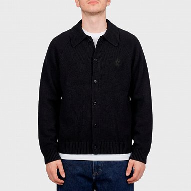 Свитер Edwin Mars Polo Cardigan черный, артикул I034132.89.67