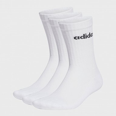 Носки adidas Originals Linear Crew Cushioned Socks белый, артикул HT3455