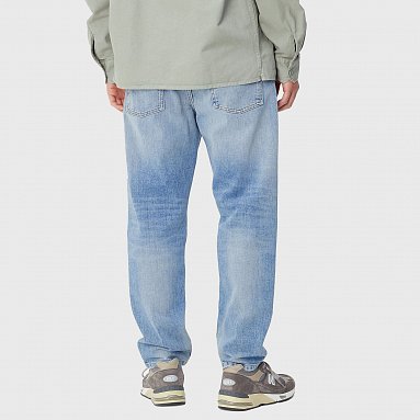 Мужские джинсы Carhartt Wip Newel Pant Regular, цвет голубой, артикул I029208.01.WI