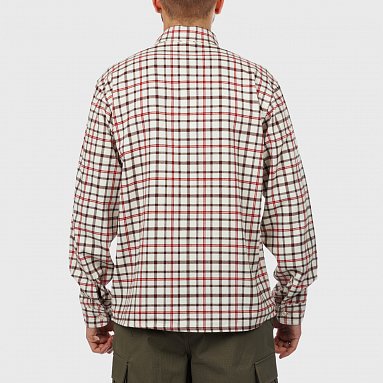 Рубашка Nike SB Flannel Button Up Shirt, цвет бежевый, артикул FN2567-113