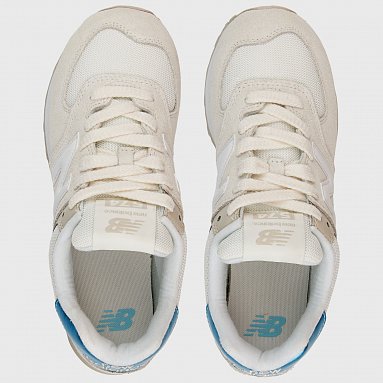 Кроссовки New Balance 574, цвет бежевый, артикул W57472M/B