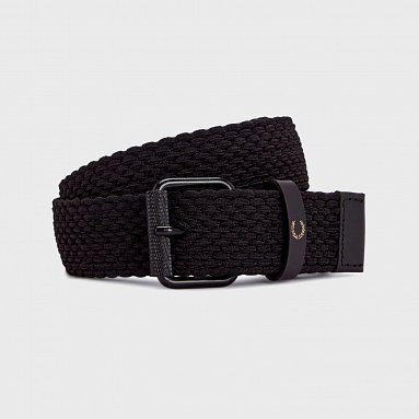 Ремень Fred Perry Woven Elastic Belt черный, артикул BT1249-102