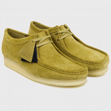 Ботинки Clarks Originals Wallabee, цвет зеленый, артикул 26173640