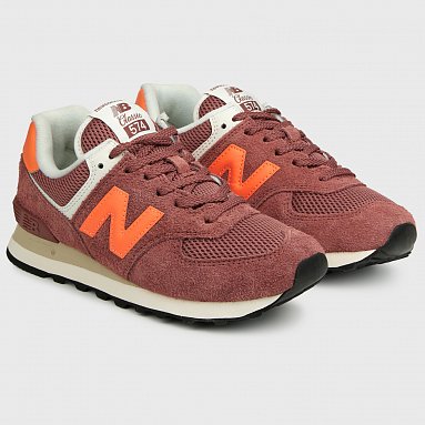 Кроссовки New Balance 574, цвет красный, артикул U5747FE/D