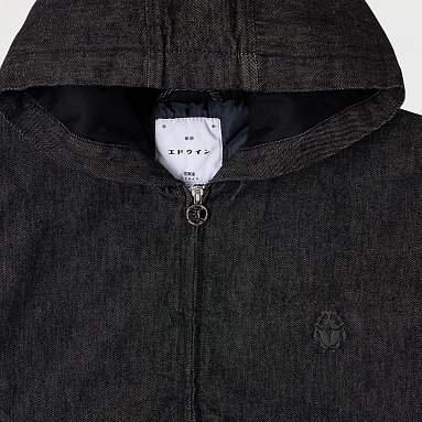 Куртка Edwin Daimon Hooded Jacket Lined, цвет черный, артикул I035757.89.02