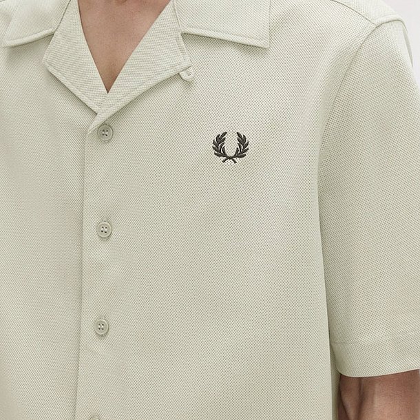 Рубашка Fred Perry Compress Mesh Revere Shirt - фото 1