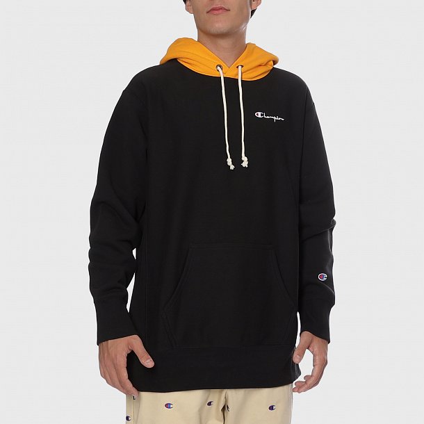Толстовка Champion Reverse Weave Contrast Hoodie Logo Script