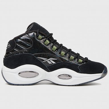 Кроссовки Reebok Question Mid x Panini , цвет черный, артикул HQ4135