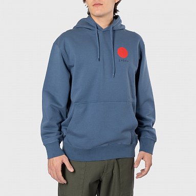 Толстовка Edwin Japanese Sun Hoodie Sweat голубой, артикул I029285.1AH.67