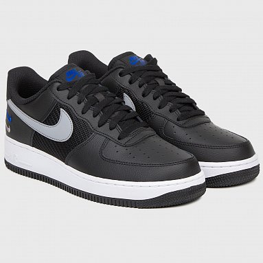 Кроссовки Nike Air Force 1 '07 Triple Swoosh, цвет черный, артикул FD0666-001