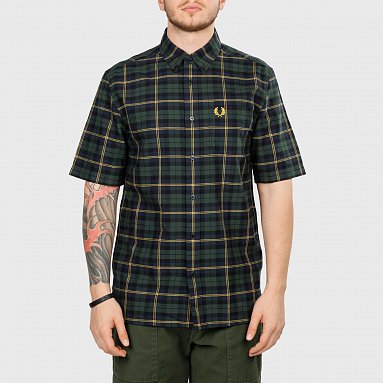 Рубашка Fred Perry Oxford Tartan Shirt синий, артикул M9627-608