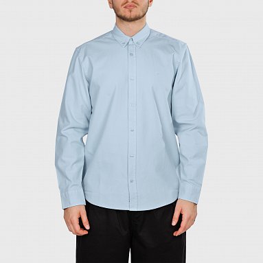 Рубашка Carhartt Wip L/S Bolton Shirt голубой, артикул I030238.2P5.GD