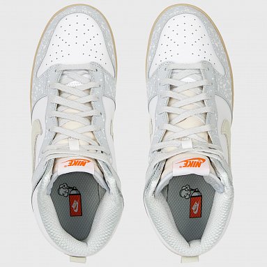Кроссовки Nike Dunk High, цвет белый, артикул FD9759-100