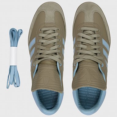 Кроссовки adidas Originals x Pharrell Williams Humanrace Samba, цвет коричневый, артикул ID8712