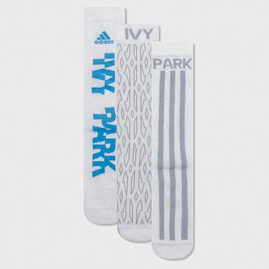Носки adidas Originals Logo x Ivy Park , цвет белый, артикул HB0932