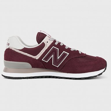 Кроссовки New Balance 574, цвет бордовый, артикул ML574EVM/D