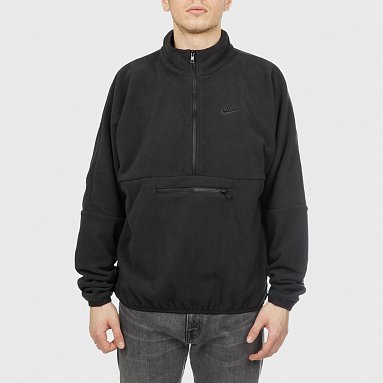 Толстовка Nike Club Fleece+ 1/2-Zip Fleece Top черный, артикул DX0525-010
