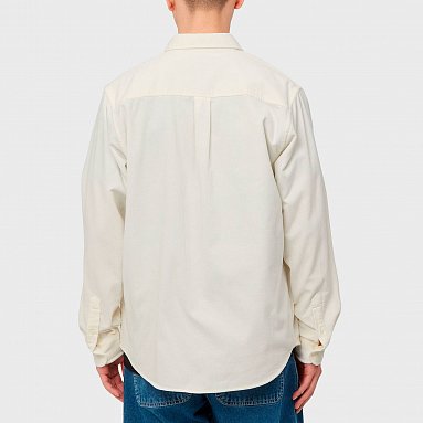Рубашка Carhartt Wip L/S Madison Fine Cord Shirt, цвет бежевый, артикул I030580.0D3.XX