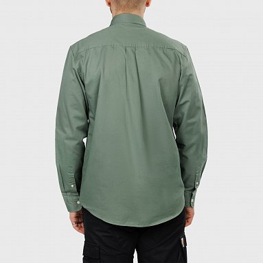Рубашка Carhartt Wip L/S Madison Shirt, цвет зеленый, артикул I023339.22X.XX