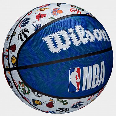 Мяч Баскетбольный Wilson NBA All Team, цвет белый, артикул WTB1301XBNBA