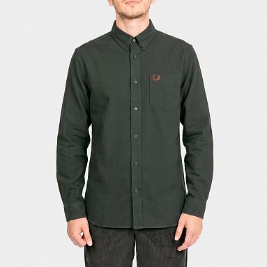 Рубашка Fred Perry Oxford Shirt, цвет зеленый, артикул M5516-Q20