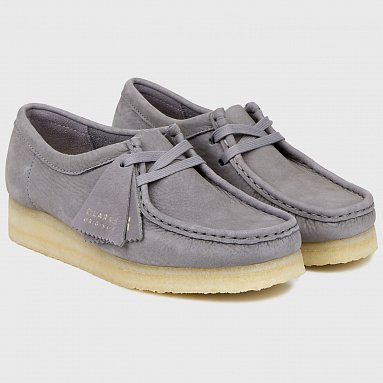 Ботинки Clarks Originals Wallabee Wmns, цвет серый, артикул 26169921