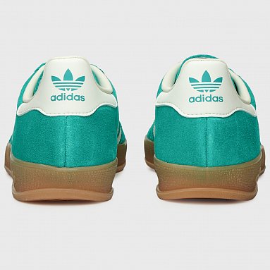 Кроссовки adidas Originals Gazelle Indoor, цвет зеленый, артикул JQ8391