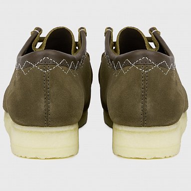 Ботинки Clarks Originals Wallabee, цвет зеленый, артикул 26163708