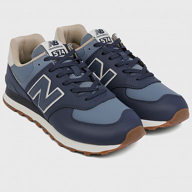 Кроссовки New Balance 574 Vegan, цвет синий, артикул U574VS2/D