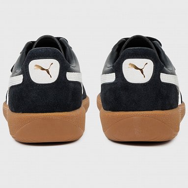 Кроссовки Puma Palermo Leather, цвет черный, артикул 396464-03